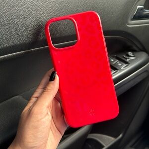 MagSafe red hot leopard velvet caviar iPhone 13 Pro Max case